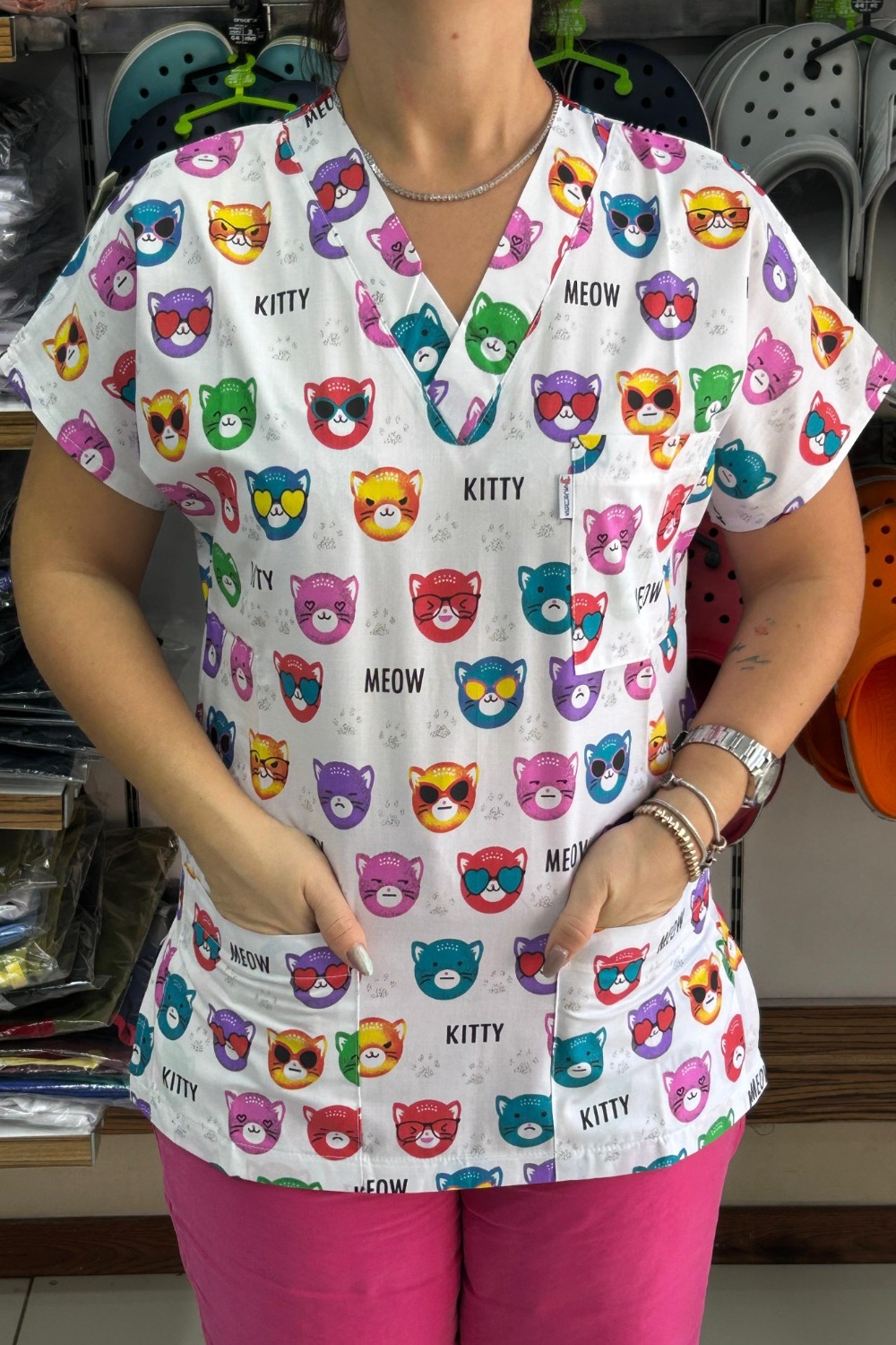 Emoji Desenli Üst