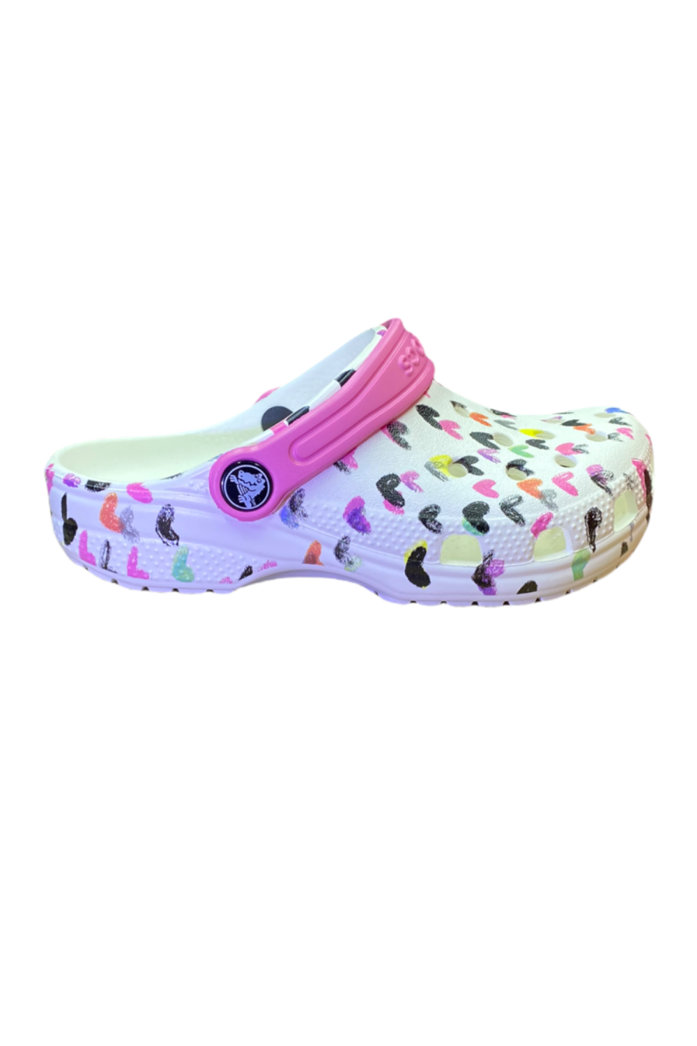 Çocuk Kalp Desenli Crocs Terlik Kod:207000-100