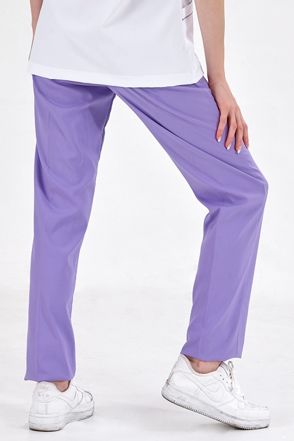 Lila Likralı Pantolon