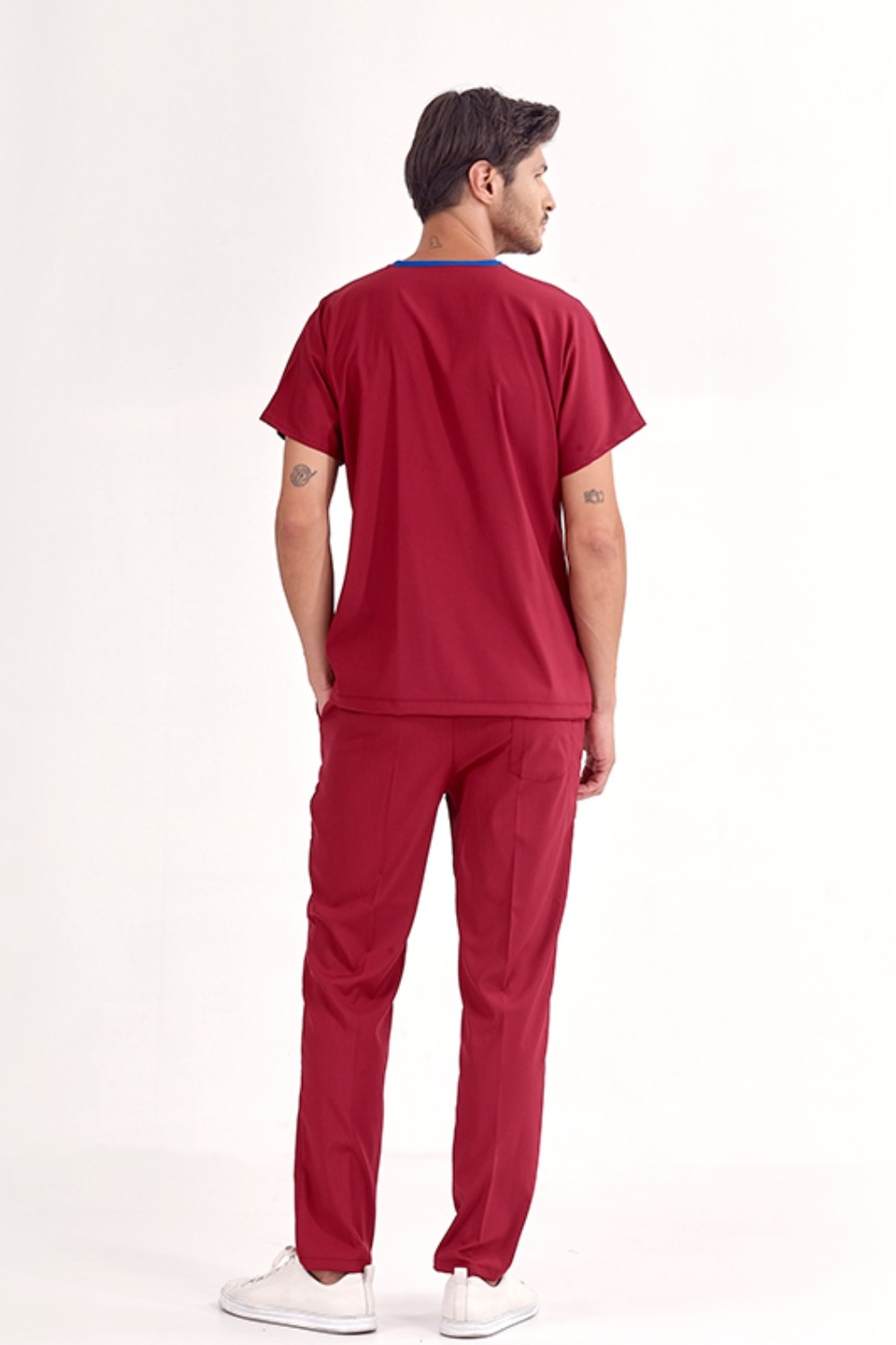 Bordo Lüks Likralı Takım