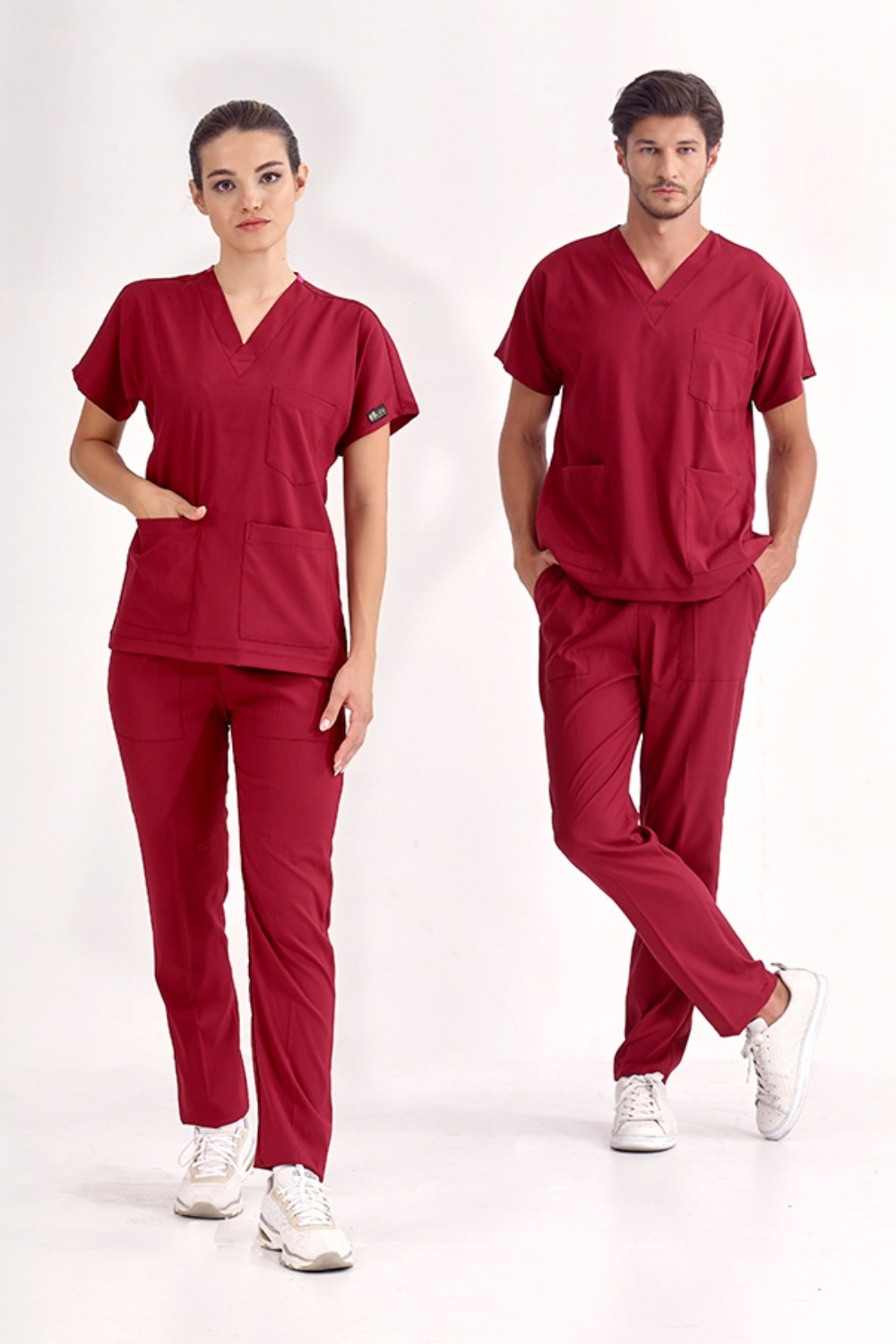 Bordo Lüks Likralı Takım