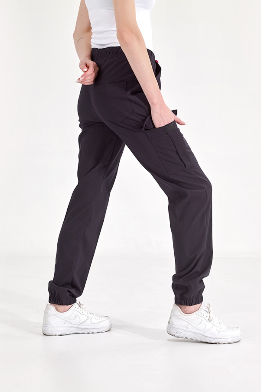 Siyah Jogger Model Likralı Pantolon