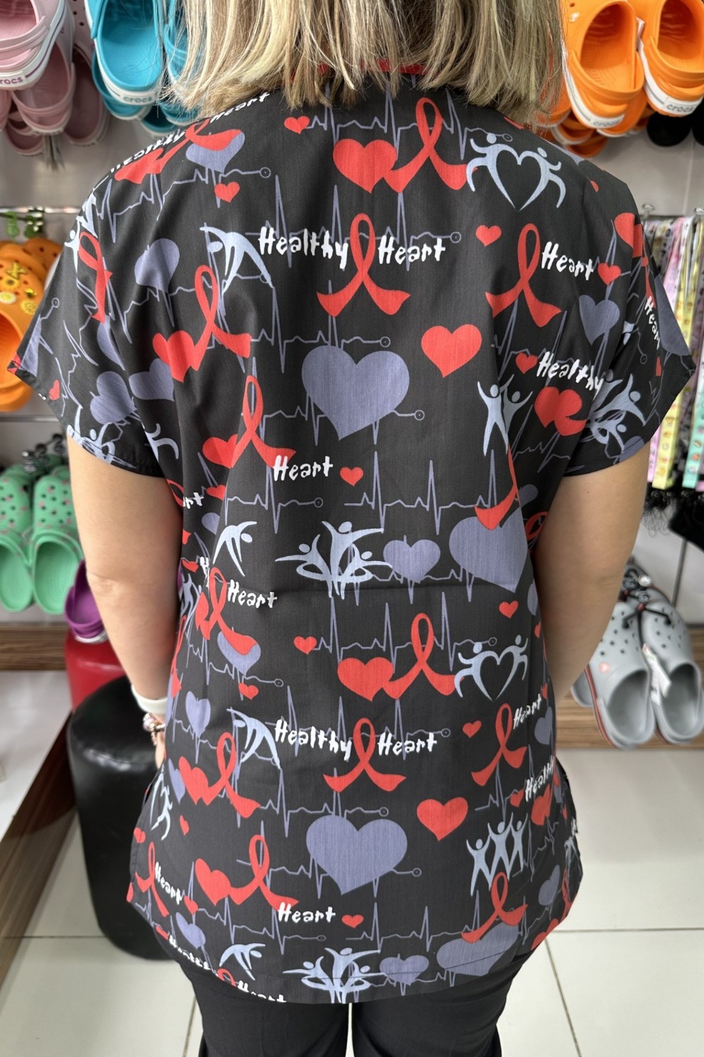 Heart Desenli Üst