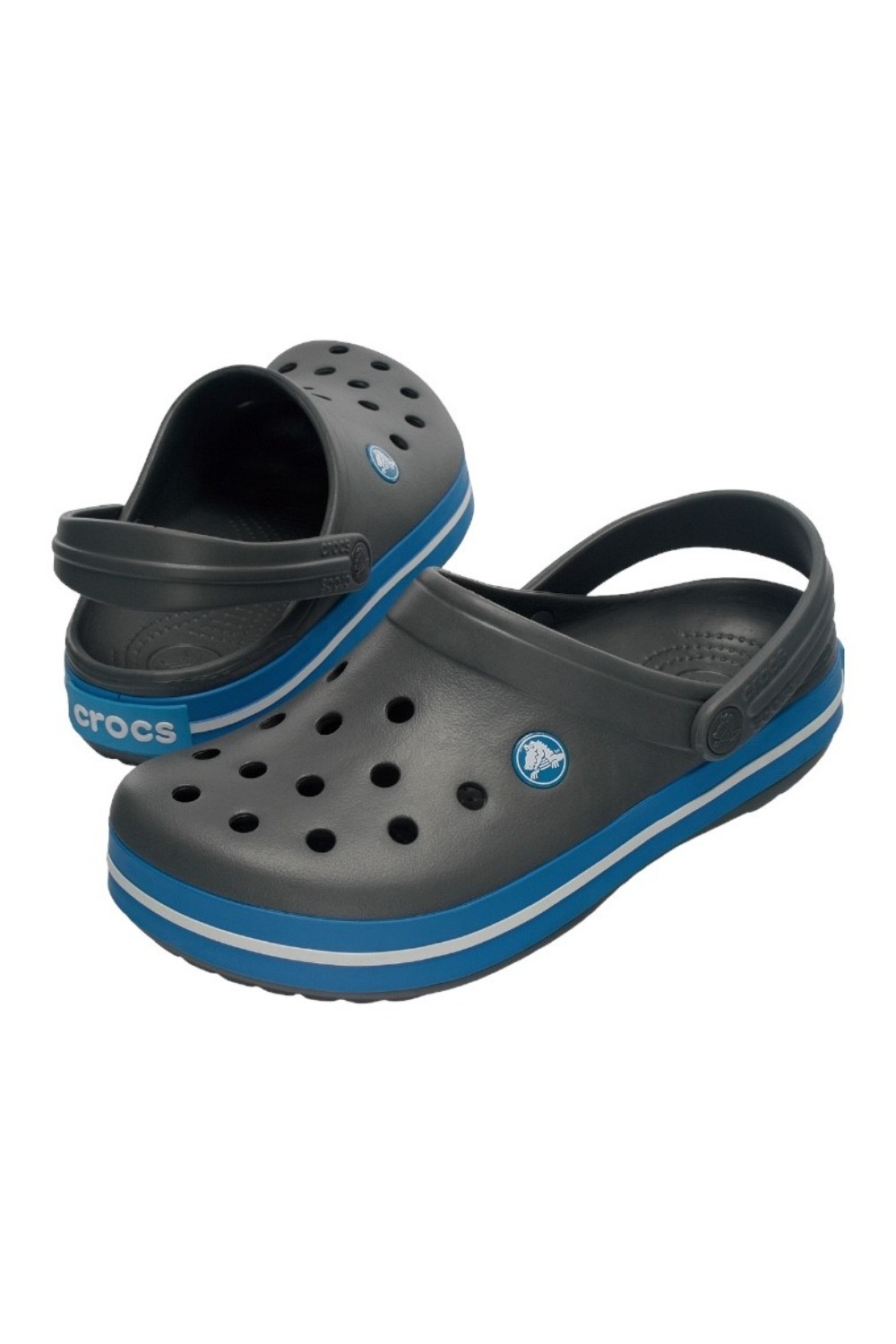Gri Mavi Bantlı Crocband Crocs Terlik Kod:11016-07w